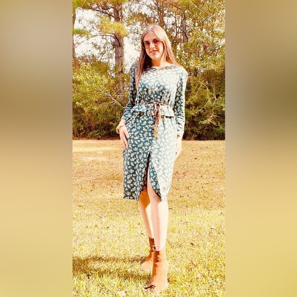 VENDOR ITEM : WILL NOT TAKE LESS Vintage Alexis Fashions Inc Floral Dress - Picture 1 of 12